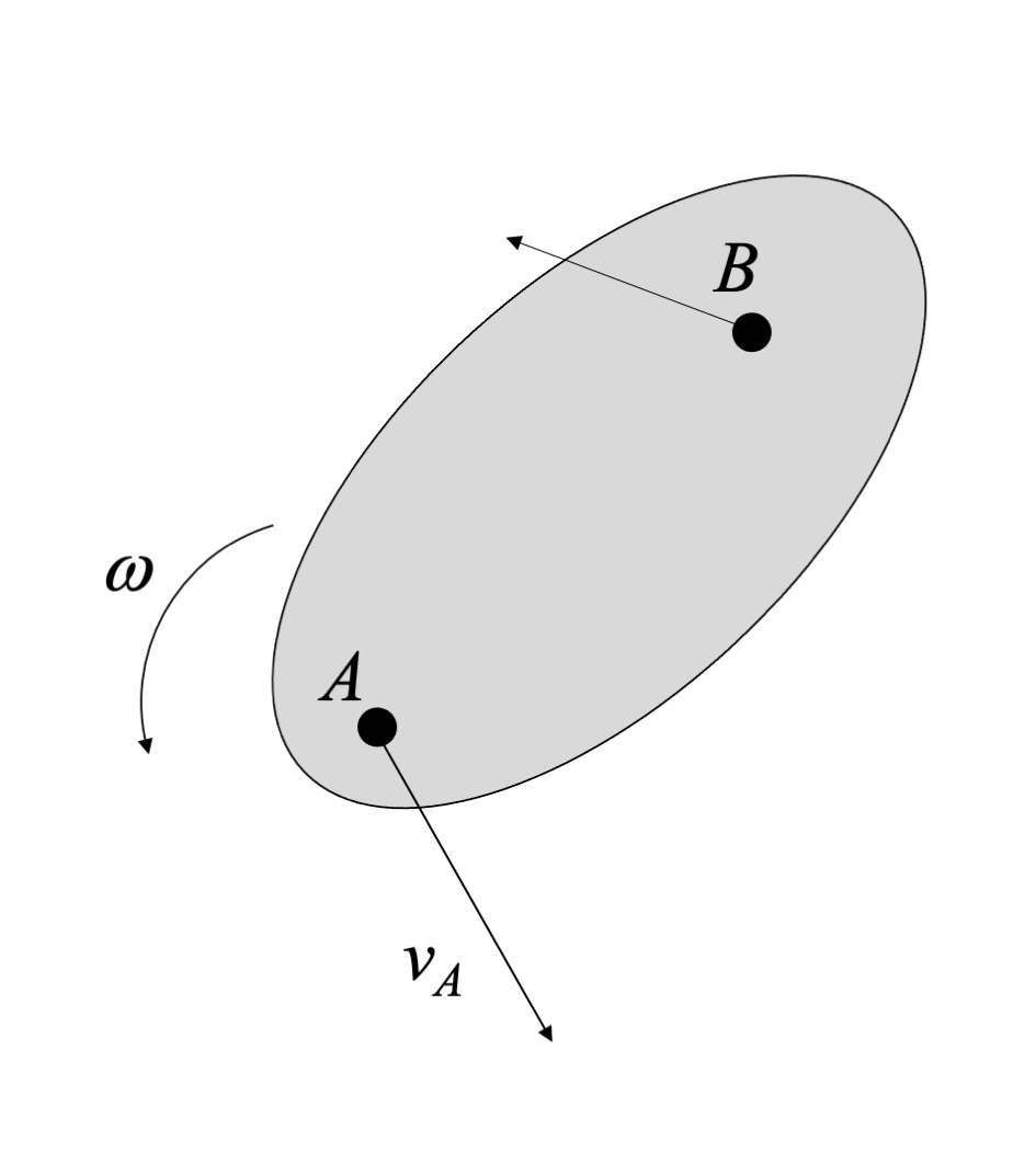 A rigid body with two point velocities